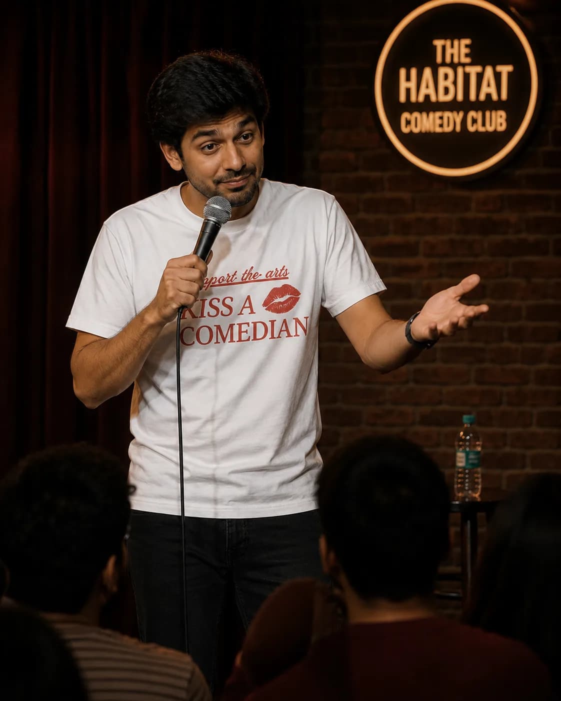 Support the Arts: Kiss a Comedian Regular Fit T-Shirt
